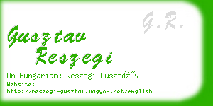 gusztav reszegi business card